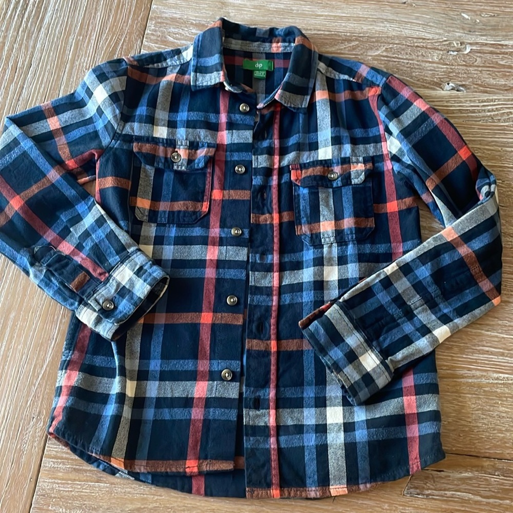 Dip: Boys long sleeve button down shirt (size 8-10)